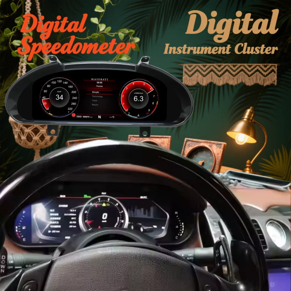 Latest Original Car Digital Cluster Instrument For Maserati GT/Quattroporte Ghibli Levante 2004-2023 12.3 LCD Screen Speed Meter
Latest Original Car Digital Cluster Instrument For Maserati GT/Quattroporte Ghibli Levante 2004-2023 12.3 LCD Screen Speed Meter