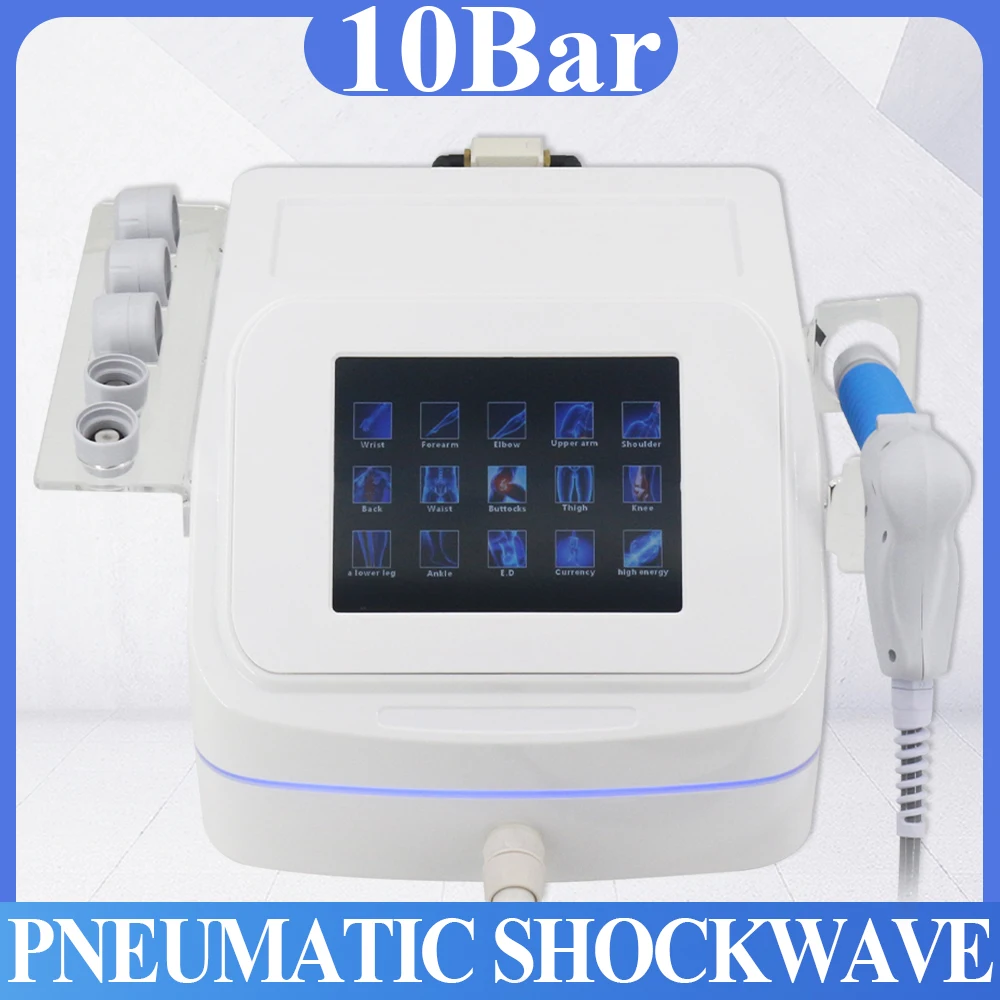 10Bar Pneumatic Shock Wave Massager For ED Treatment Pain Relief Professional Shockwave Therapy Machine Body Relaxation Massager
10Bar Pneumatic Shock Wave Massager For ED Treatment Pain Relief Professional Shockwave Therapy Machine Body Relaxation Massager