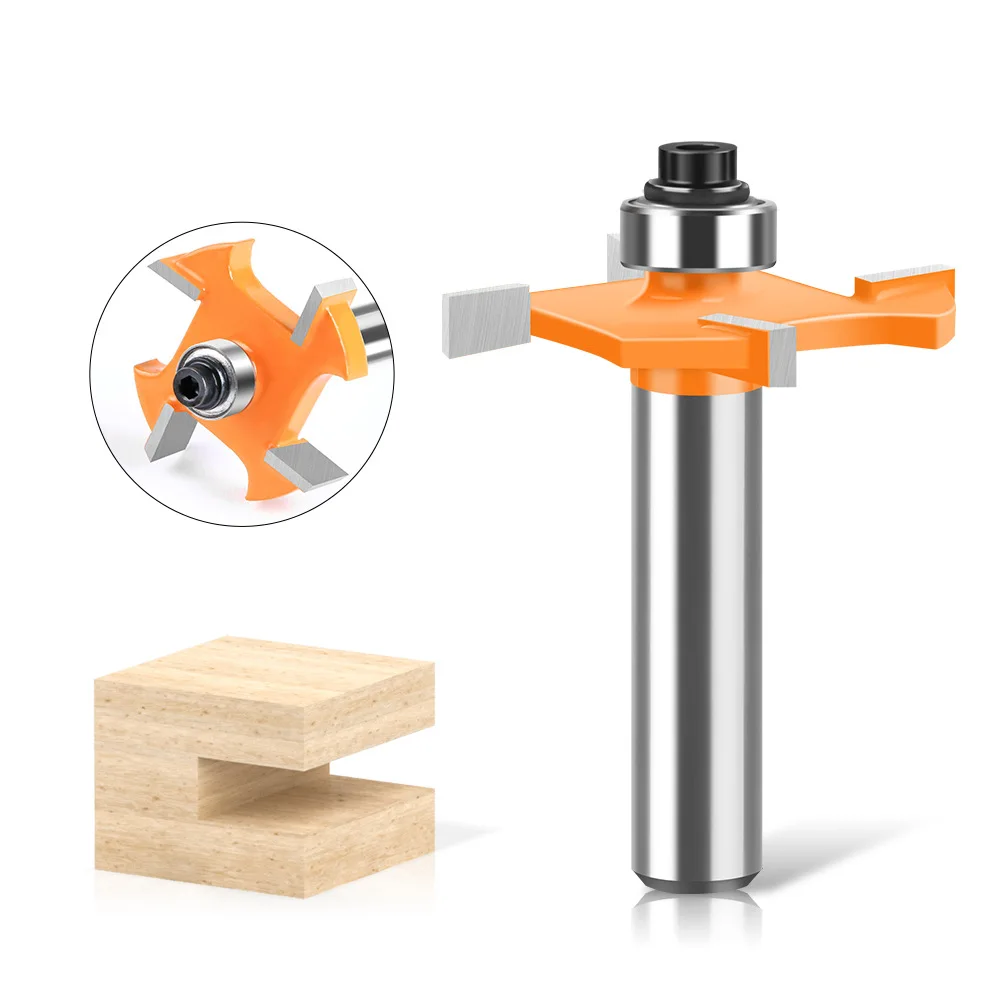 1PC 8MM Shank Milling Cutter Wood Carving T-Slot Bearings Wood Milling Cutter Industrial Grade Rabbeting Bit woodworking Tool
1PC 8MM Shank Milling Cutter Wood Carving T-Slot Bearings Wood Milling Cutter Industrial Grade Rabbeting Bit woodworking Tool