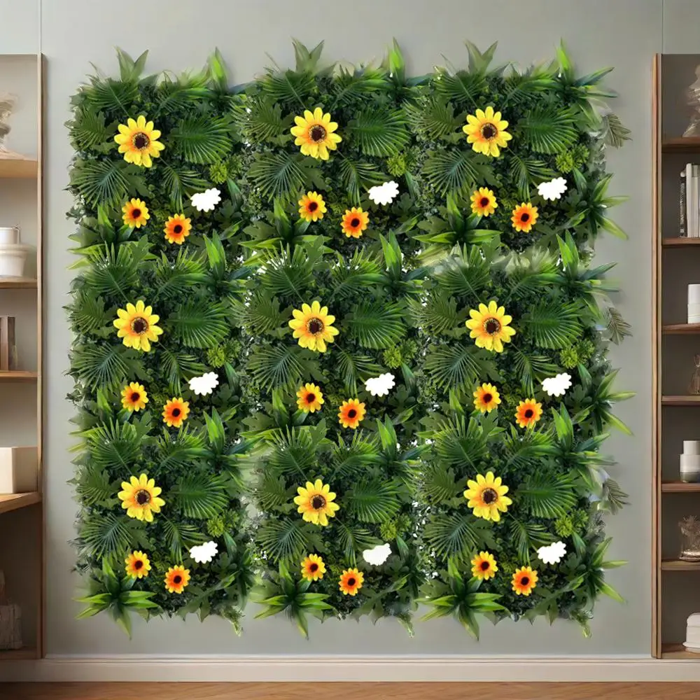 4 Pcs Artificial Grass Wall Panels, 30x30cm Fake Greenery Plant Wall with Grasses and Flowers for Wedding Home Store Decoraion
4 Pcs Artificial Grass Wall Panels, 30x30cm Fake Greenery Plant Wall with Grasses and Flowers for Wedding Home Store Decoraion
