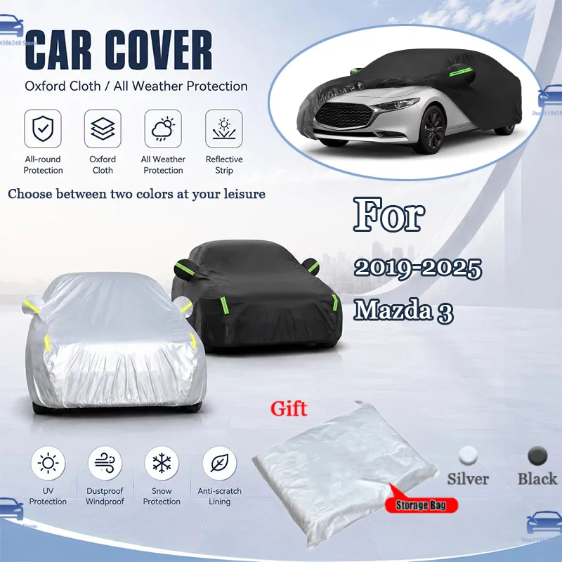 For 2019-2025 Mazda 3 All Weather Oxford Car Cover UV Snow Dustproof Reflective Strip Outdoor Protection
For 2019-2025 Mazda 3 All Weather Oxford Car Cover UV Snow Dustproof Reflective Strip Outdoor Protection