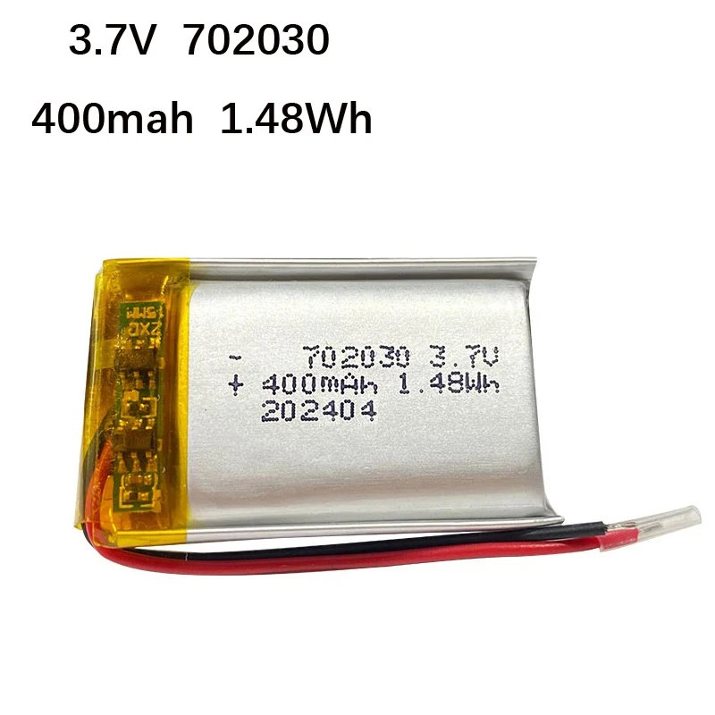 3.7V 702030 400mAh Lithium Polymer Rechargeable Battery for Remote control drone Beauty instrument MP3 GPS PSP DVR
3.7V 702030 400mAh Lithium Polymer Rechargeable Battery for Remote control drone Beauty instrument MP3 GPS PSP DVR