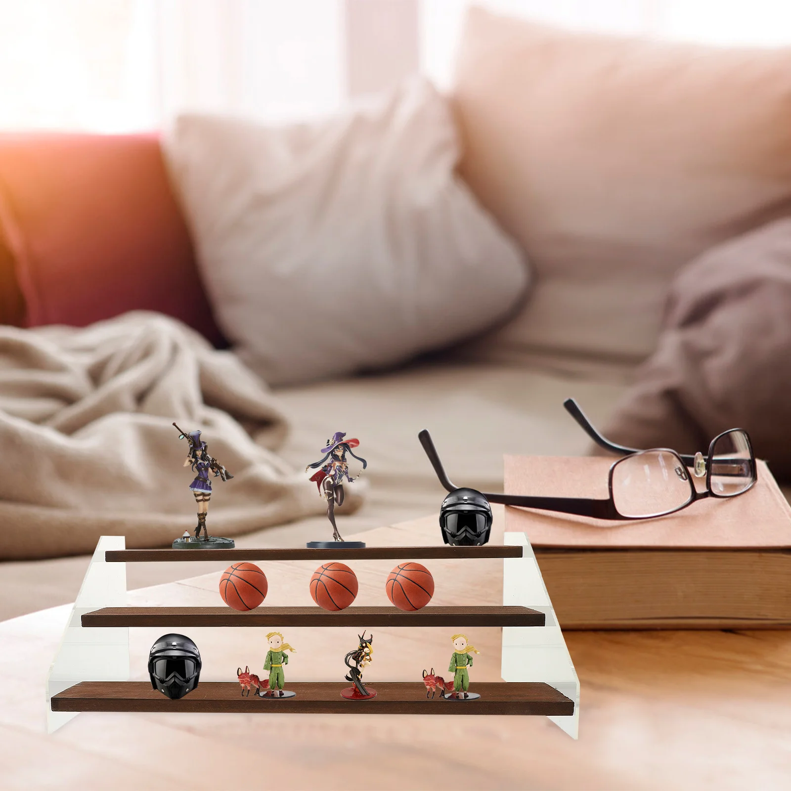 3 Tier Acrylic Wood Display Rack Stand for Collections Storage Display Shelf Organizer Craft Makeup Holder 3-Tier Storage Holder
3 Tier Acrylic Wood Display Rack Stand for Collections Storage Display Shelf Organizer Craft Makeup Holder 3-Tier Storage Holder