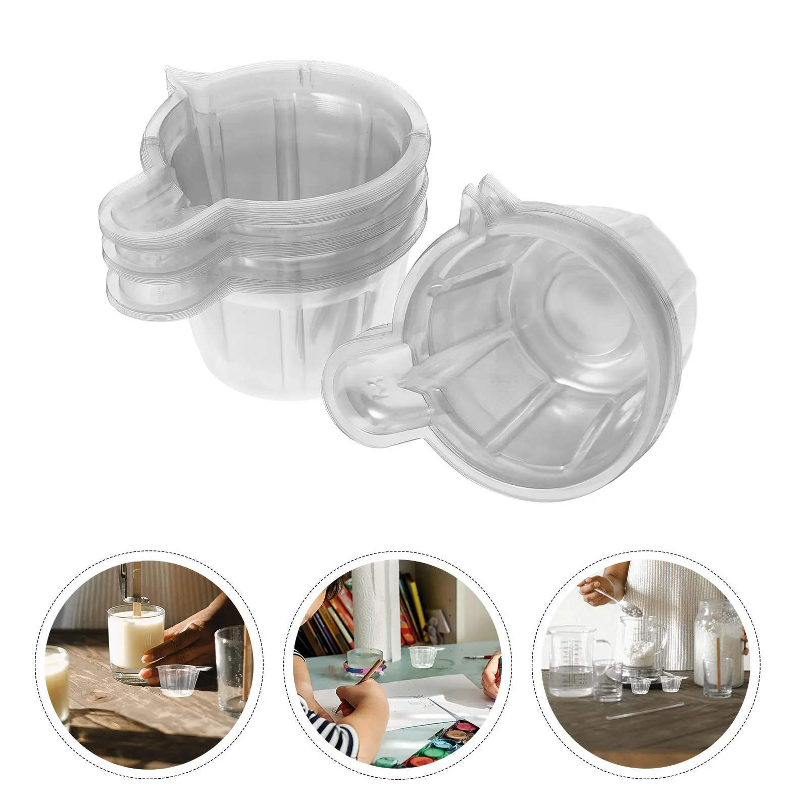 200Pcs Epoxy Dispensing Cups Multi Functional DIY Plastic Mugs Pigment Mixing Cups Paint Stirring Containers DIY Plastic Mugs 
200Pcs Epoxy Dispensing Cups Multi Functional DIY Plastic Mugs Pigment Mixing Cups Paint Stirring Containers DIY Plastic Mugs