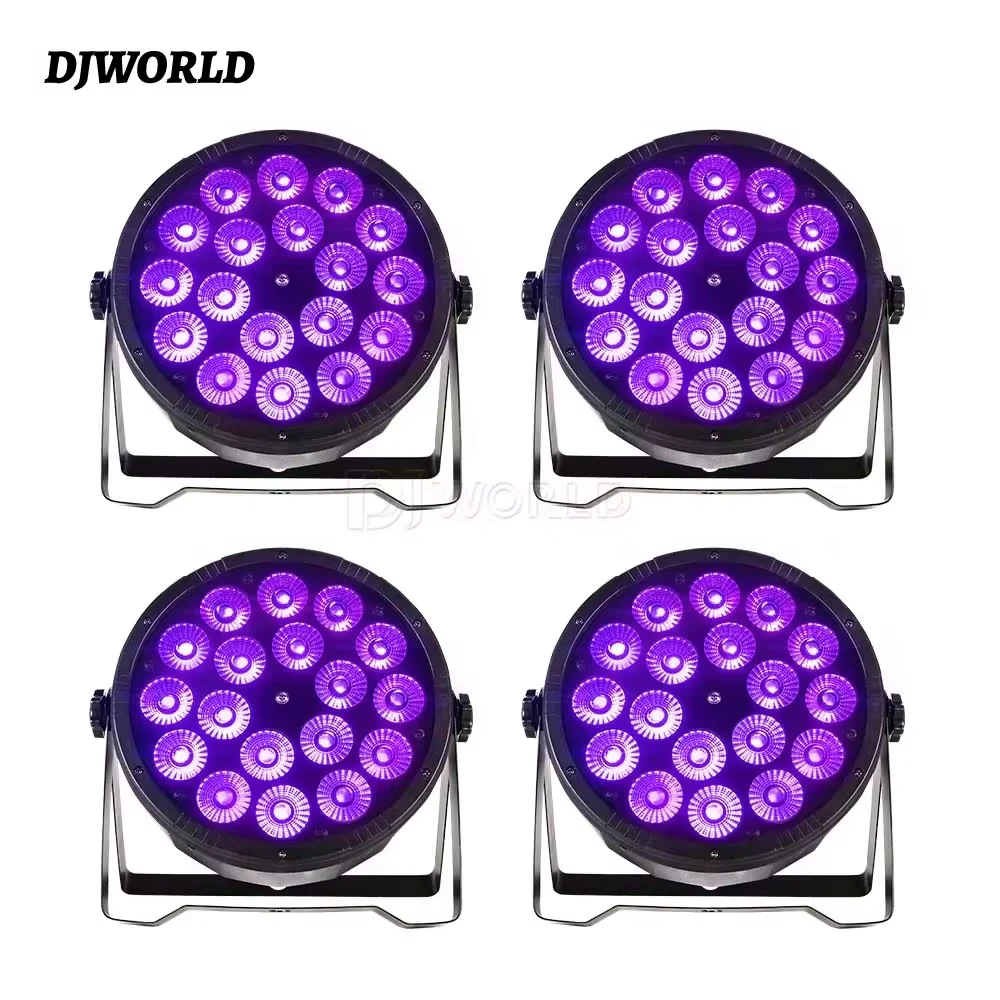 4PCS Led Par Lighting 18x18w RGBWA UV 6in1 Flat Plastic Stage Lights 18x12w4in1 Par Lights Professional DMX Control for DJ DISCO
4PCS Led Par Lighting 18x18w RGBWA UV 6in1 Flat Plastic Stage Lights 18x12w4in1 Par Lights Professional DMX Control for DJ DISCO