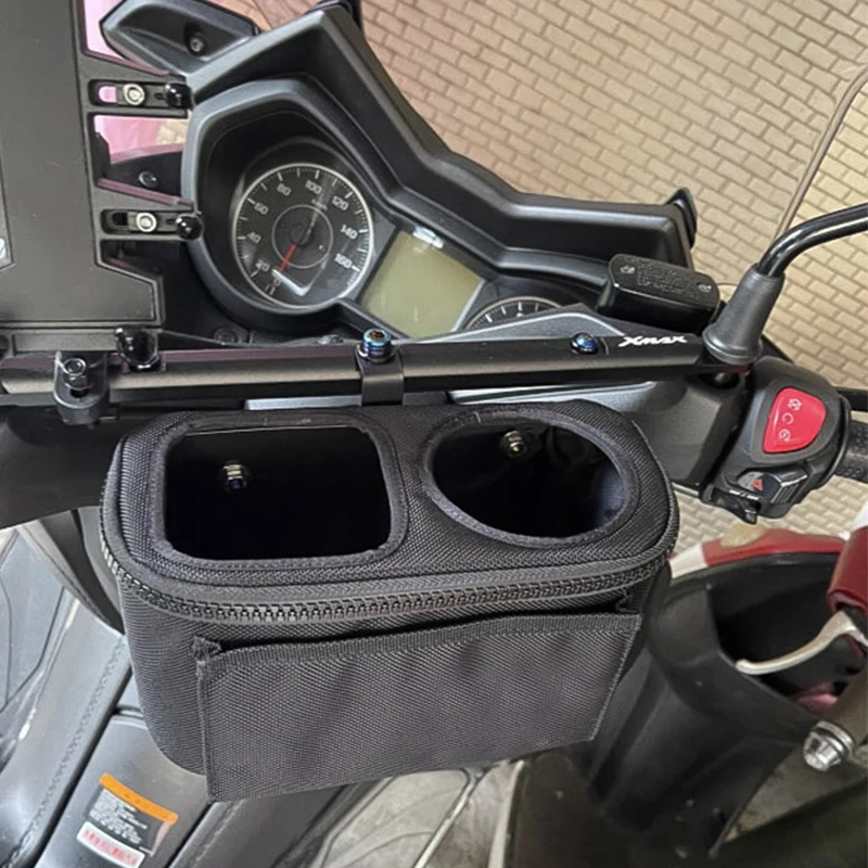 Motorcycle Handlebar Drinking Water Bottle Cage Cup Holder Scooter Cupmounts Storage Bag For Yamaha NMAX XMAX TMAX 300 250 155
Motorcycle Handlebar Drinking Water Bottle Cage Cup Holder Scooter Cupmounts Storage Bag For Yamaha NMAX XMAX TMAX 300 250 155