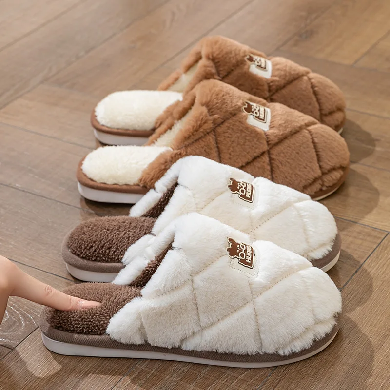 Wholesale Winter Warm Plush Women Slippers Non Slip Soft Shoes Comfort Flat Heel Indoor Bedroom Couple's Slippers for Home Shoes
Wholesale Winter Warm Plush Women Slippers Non Slip Soft Shoes Comfort Flat Heel Indoor Bedroom Couple's Slippers for Home Shoes