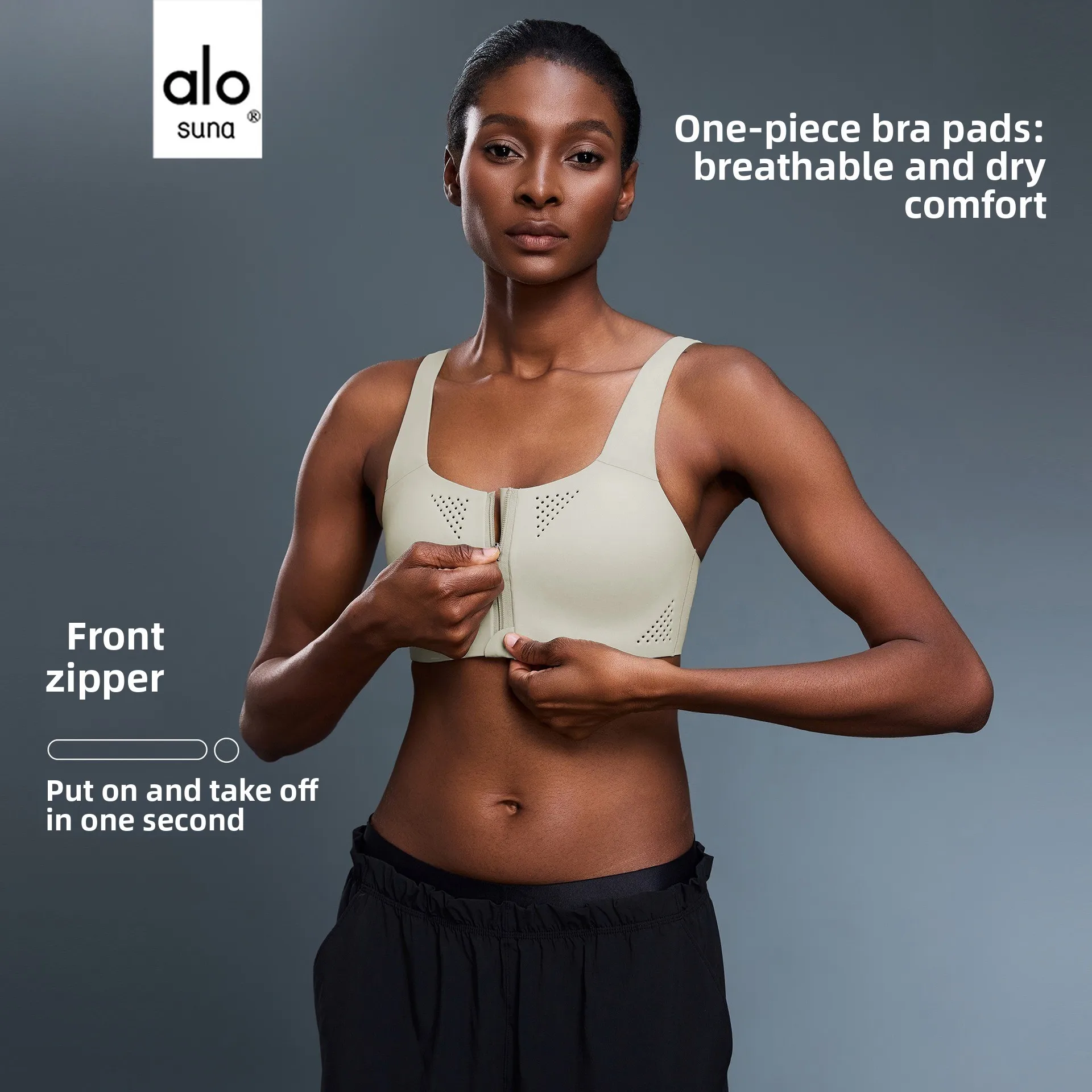 High Strength Support Sports Underwear Front Zipper Yoga One Cup Shockproof Running Training Beauty Back Bra
High Strength Support Sports Underwear Front Zipper Yoga One Cup Shockproof Running Training Beauty Back Bra