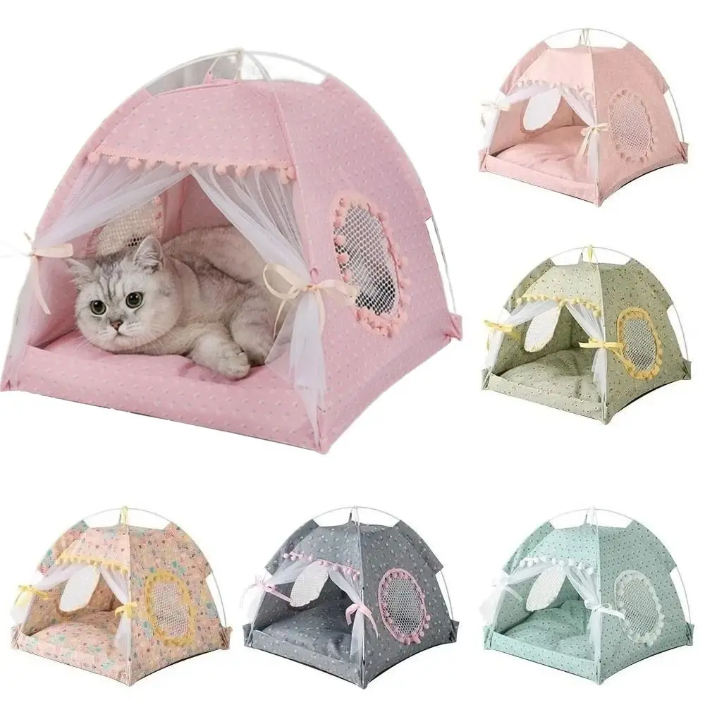 Removable Foldable Princess Cat Bed Comfortable Cute Pet Tent House Detachable Cushion Floral Print Kitten Bed Kennel Puppy
Removable Foldable Princess Cat Bed Comfortable Cute Pet Tent House Detachable Cushion Floral Print Kitten Bed Kennel Puppy
