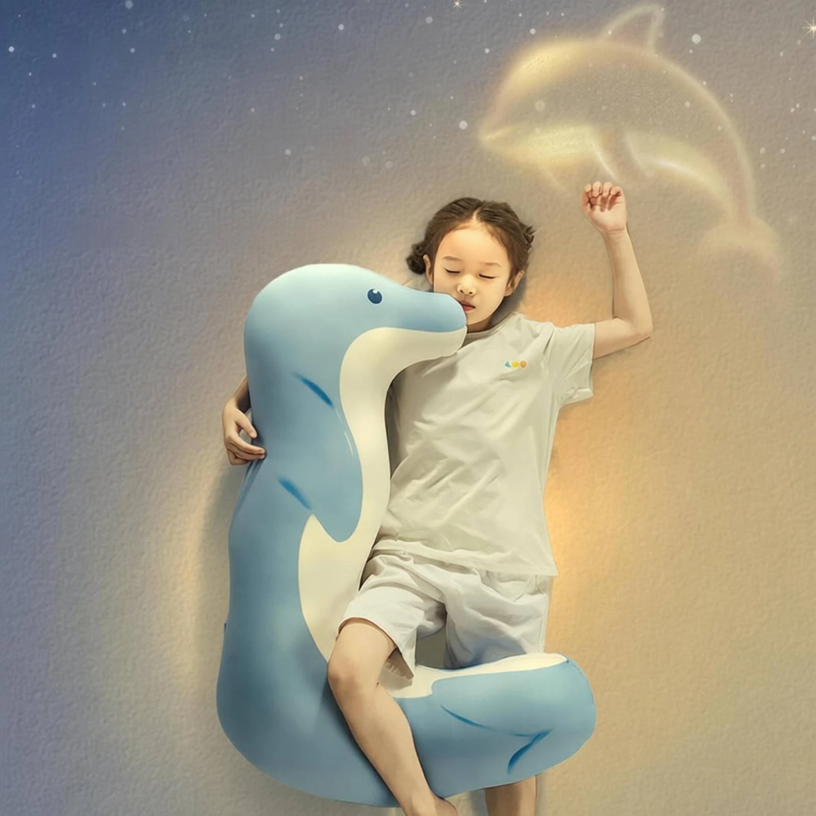 Dolphin Body Pillow Baby-Grade Cotton Soft Dolphin Pillow Bedding Detachable Sleep Accessory Curved for Sleeping
Dolphin Body Pillow Baby-Grade Cotton Soft Dolphin Pillow Bedding Detachable Sleep Accessory Curved for Sleeping