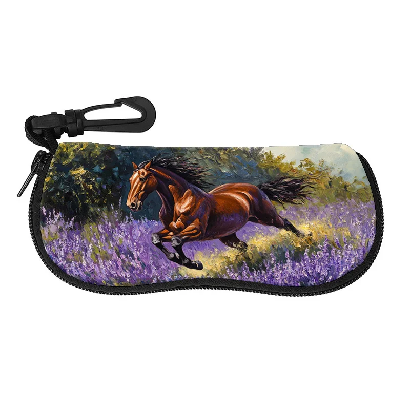 2D Flat, 1pc 2d FlatPortable and Durable Eyewear Case Featuring Galloping Horses Amidst Blooming Flowers
2D Flat, 1pc 2d FlatPortable and Durable Eyewear Case Featuring Galloping Horses Amidst Blooming Flowers