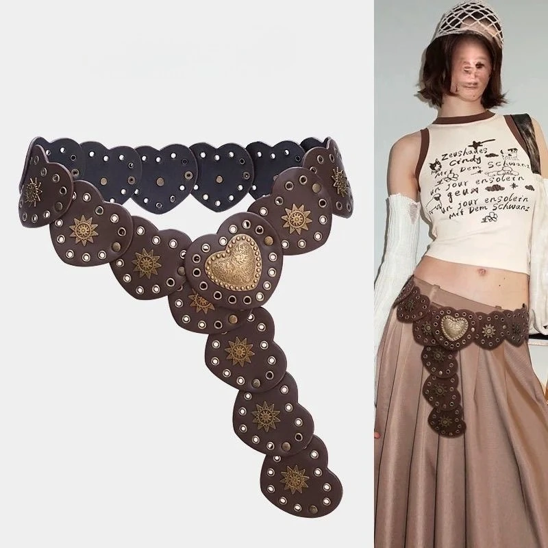 Hot Girl Retro Women's Exaggerated Punk Bohemia Style Oval Splicing Waist Belt Fashion High-quality Popular Trend Retro Belt
Hot Girl Retro Women's Exaggerated Punk Bohemia Style Oval Splicing Waist Belt Fashion High-quality Popular Trend Retro Belt