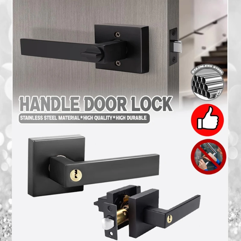 Square Tube Cylindrical Lock Square Rod Lock Adjustable 60-70mm Room Bedroom Office Wooden Door Iron Door Square Room Door Lock
Square Tube Cylindrical Lock Square Rod Lock Adjustable 60-70mm Room Bedroom Office Wooden Door Iron Door Square Room Door Lock