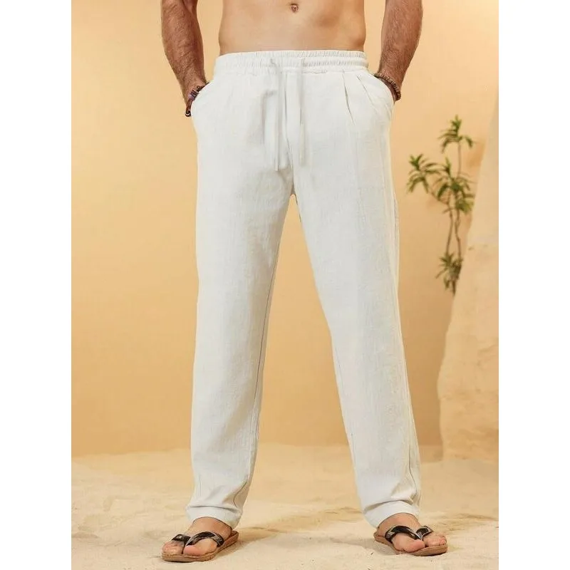 Men's Linen Loose Fit Pants Straight Leg Neutral Style Casual Trousers for Spring Season Other Material 100% No Brand Registered
Men's Linen Loose Fit Pants Straight Leg Neutral Style Casual Trousers for Spring Season Other Material 100% No Brand Registered
