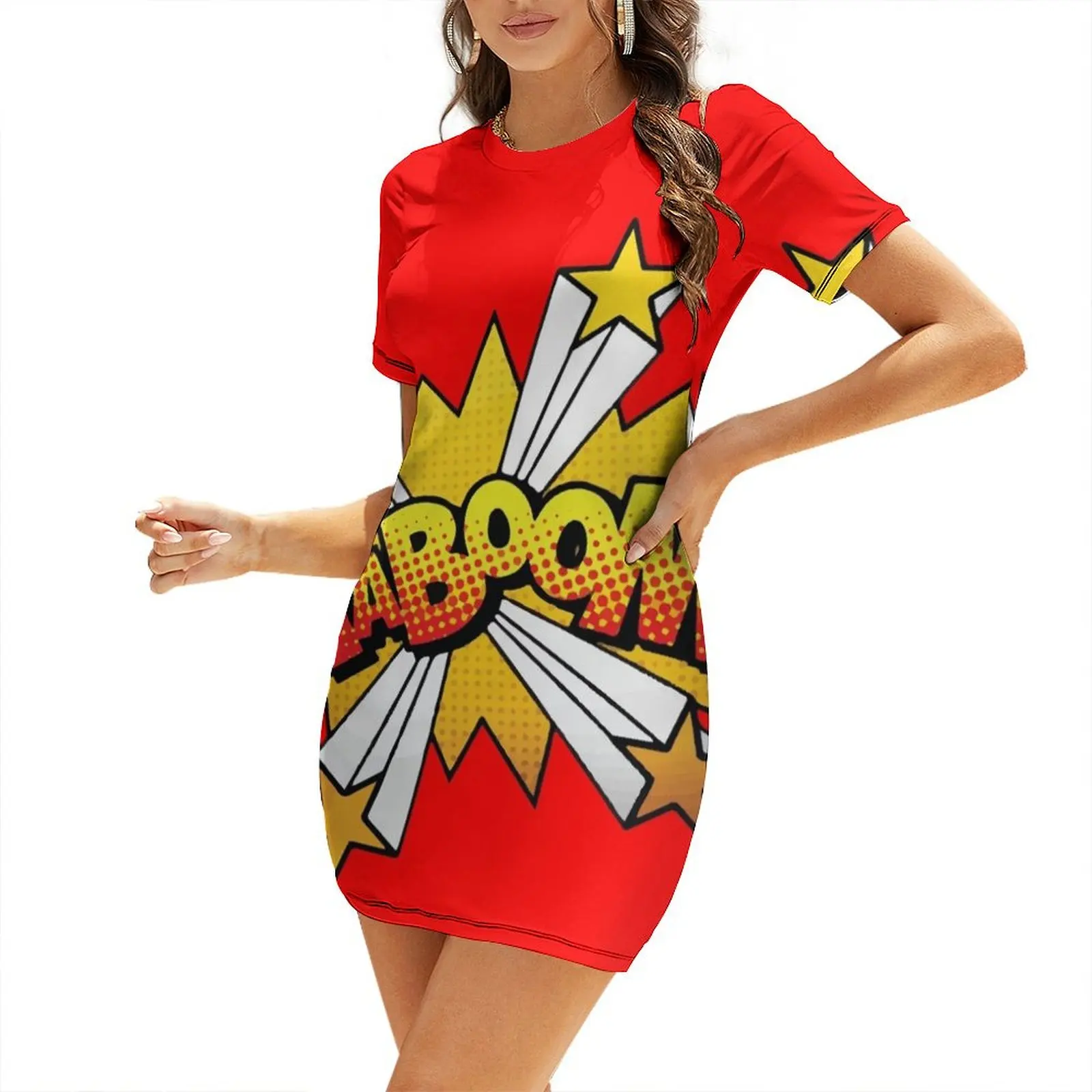 KABOOM! Short Sleeved Dress long sleeve dress dresses for official occasions Women's summer dress summer dresses
KABOOM! Short Sleeved Dress long sleeve dress dresses for official occasions Women's summer dress summer dresses