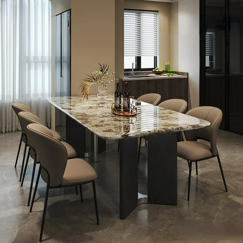 LTT Italian light luxury marble dining table home modern simple high-end restaurant dining table
LTT Italian light luxury marble dining table home modern simple high-end restaurant dining table