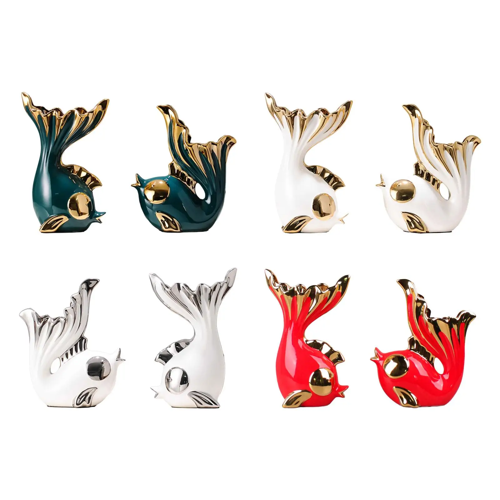2Pcs Flower Pot Collectible Decoration Landscape Crafts Photo Prop Fish Statues for Garden Indoor Outdoor Bedroom Home Patio
2Pcs Flower Pot Collectible Decoration Landscape Crafts Photo Prop Fish Statues for Garden Indoor Outdoor Bedroom Home Patio