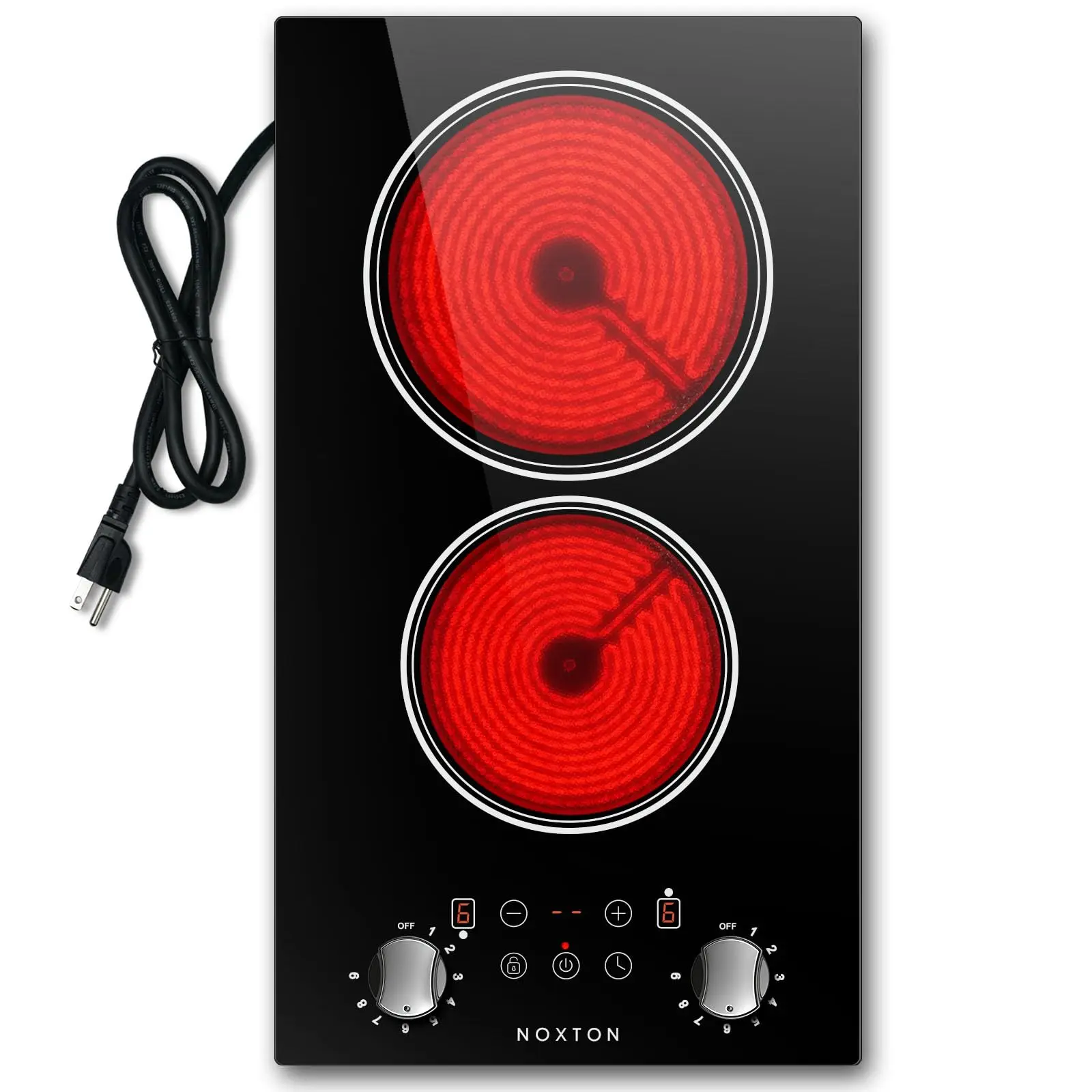 Электрическая варочная панель Noxton с 2 конфорками, 12-дюймовая излучающая керамическая плита 110 В, электрическая плита со встроенной или столешницей 2000 Вт
Электрическая варочная панель Noxton с 2 конфорками, 12-дюймовая излучающая керамическая плита 110 В, электрическая плита со встроенной или столешницей 2000 Вт