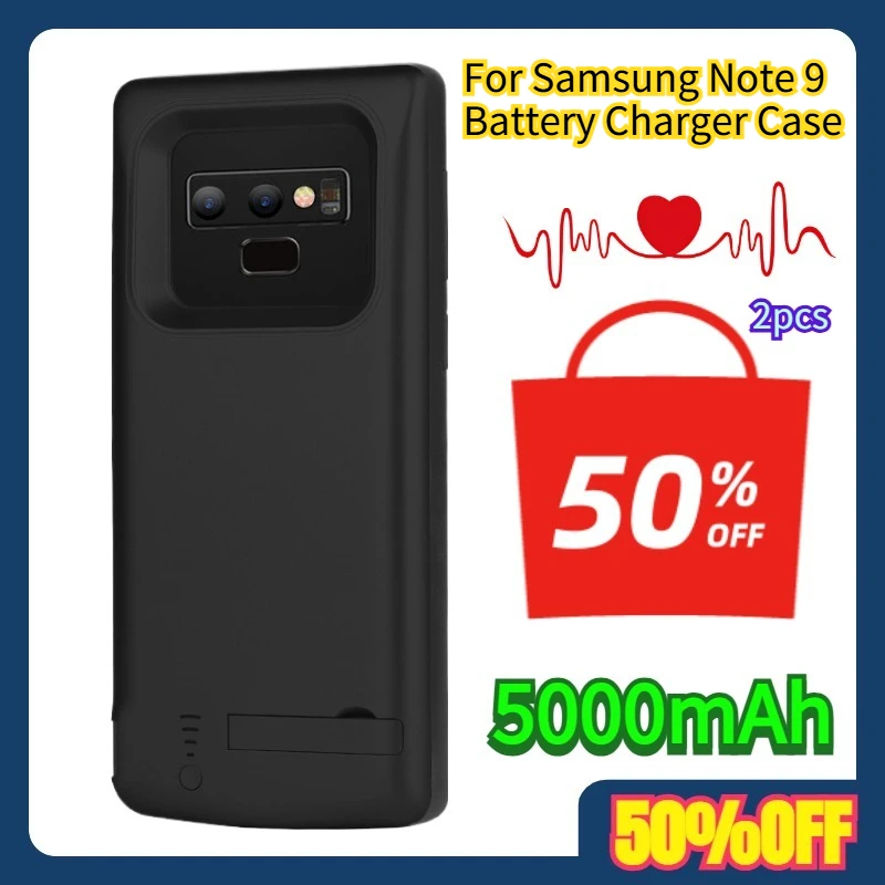 2pcs For Samsung Note 9 Charging Power Bank Cover Spare Battery Case 5000mAh Note 9 Battery Charger Case
2pcs For Samsung Note 9 Charging Power Bank Cover Spare Battery Case 5000mAh Note 9 Battery Charger Case
