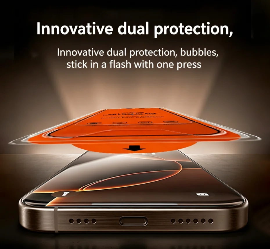 2PCS HD Screen Easy Installation Screen Protector For iPhone 17 16 15 13 11 12 14 Pro Max Air Dust-free Cabin Clear Glass Film
2PCS HD Screen Easy Installation Screen Protector For iPhone 17 16 15 13 11 12 14 Pro Max Air Dust-free Cabin Clear Glass Film