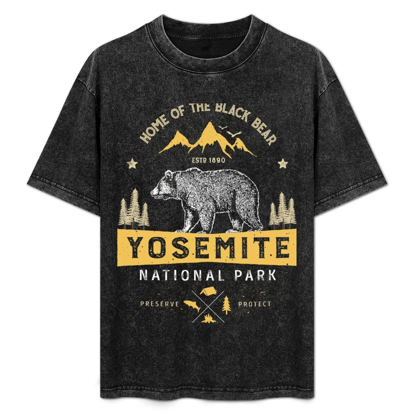 Yosemite National Park California T shirt - Vintage Bear T-Shirt Casual Loose Short Sleeve Tee for Men
Yosemite National Park California T shirt - Vintage Bear T-Shirt Casual Loose Short Sleeve Tee for Men
