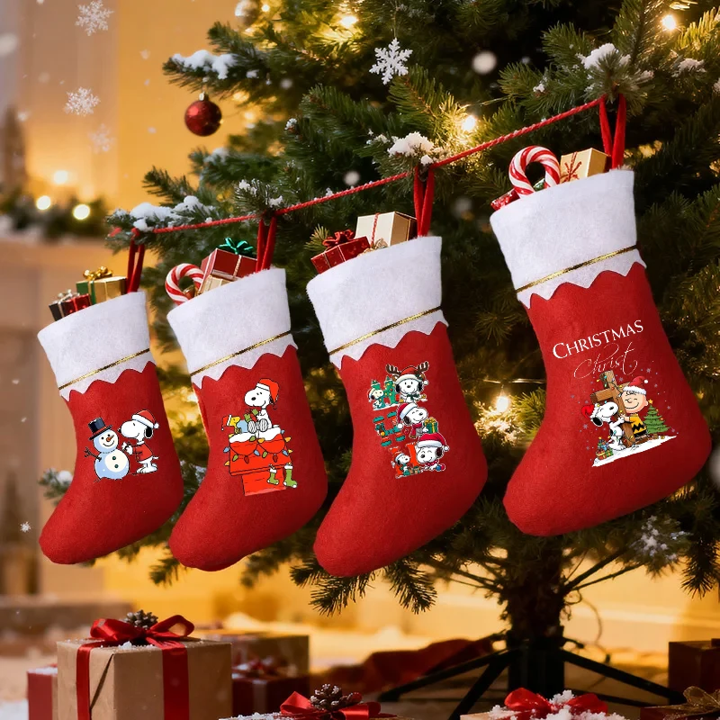 Snoopys Christmas Stockings Sack Xmas Party Gift Candy Bag Christmas Supplies for Home New Year Sock Christmas Tree Decoration
Snoopys Christmas Stockings Sack Xmas Party Gift Candy Bag Christmas Supplies for Home New Year Sock Christmas Tree Decoration