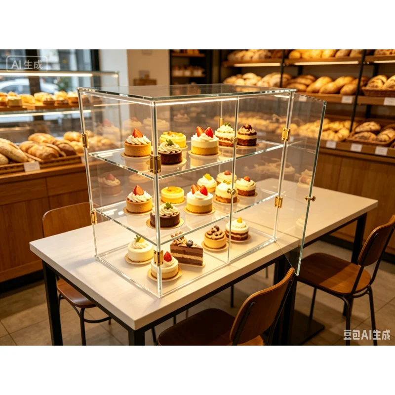 2/3/4 Tiers Clear Acrylic Counter Top Bakery Display Case 5mm THICKNESS high Impact Panels Bread Case Party Cake Cabinet
2/3/4 Tiers Clear Acrylic Counter Top Bakery Display Case 5mm THICKNESS high Impact Panels Bread Case Party Cake Cabinet