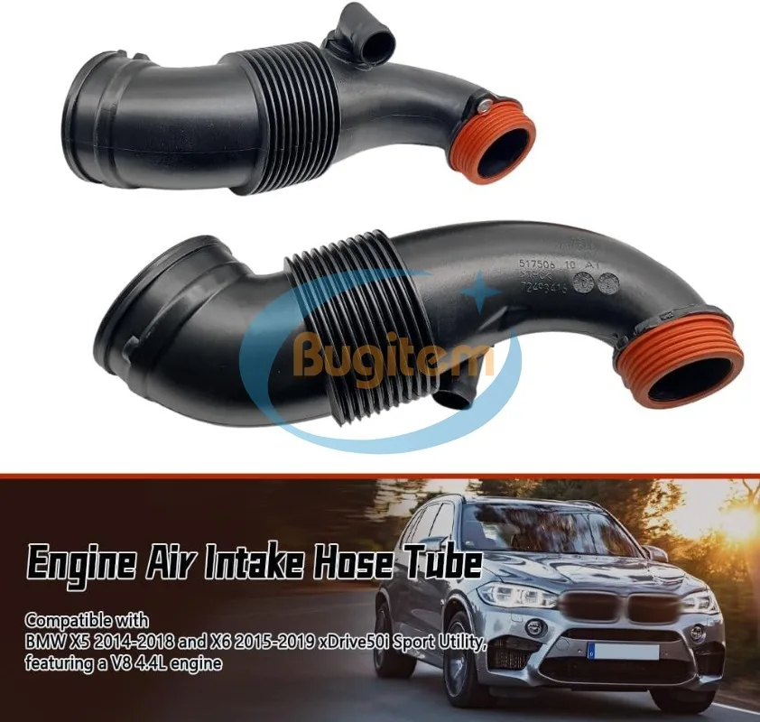 A Set 13717638569 13717638568 Auto Engine Air Intake Hose Tube Replaces Left + Right For BMW F15 F16 X5 X6 2013-2019
A Set 13717638569 13717638568 Auto Engine Air Intake Hose Tube Replaces Left + Right For BMW F15 F16 X5 X6 2013-2019