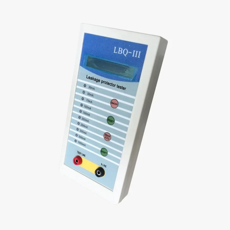 LBQ-III 1000mA Professional RCD Tester, Portable Leakage Protector Analyzer for GFCI/RCCB Trip Time Test
LBQ-III 1000mA Professional RCD Tester, Portable Leakage Protector Analyzer for GFCI/RCCB Trip Time Test