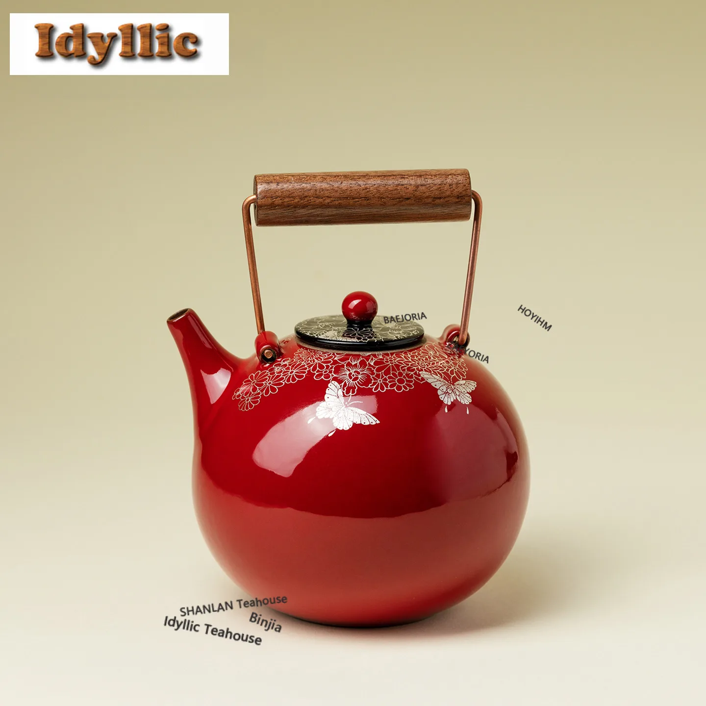 450ml Isilver Color Ocher Dream Red Vermilion Teapot Retro Tea Infuser Pot Tea Maker Kettle With Ball Hole Tableware Ornaments
450ml Isilver Color Ocher Dream Red Vermilion Teapot Retro Tea Infuser Pot Tea Maker Kettle With Ball Hole Tableware Ornaments