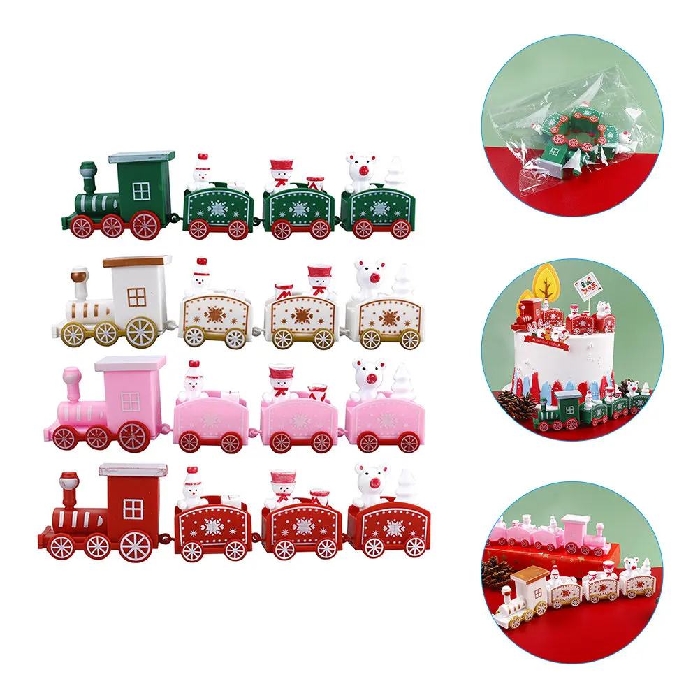 4Pcs Christmas Mini Train Xmas Plastic Train Ornaments Mini Snowman Decoration Xmas Party Layout Gift for Kids
4Pcs Christmas Mini Train Xmas Plastic Train Ornaments Mini Snowman Decoration Xmas Party Layout Gift for Kids