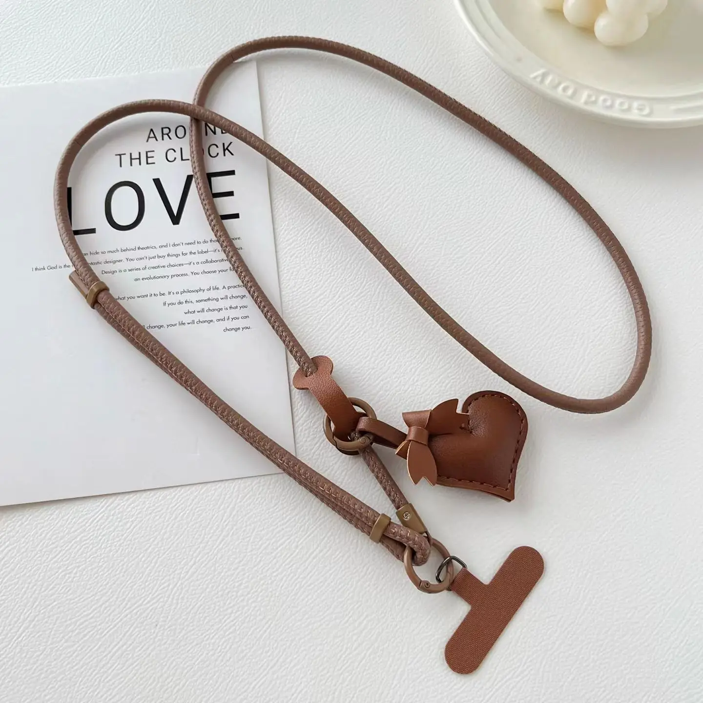 Long Adjustable Mobile Phone Lanyard Leather Crossbody Pad Anti Loss Mobile Phone Lanyard Heart-Shaped Pendant Shoulder Strap
Long Adjustable Mobile Phone Lanyard Leather Crossbody Pad Anti Loss Mobile Phone Lanyard Heart-Shaped Pendant Shoulder Strap