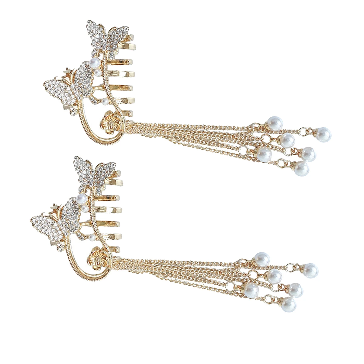 2Pcs Zinc Alloy Hair Claw Clip for Daily Life Parties Ceremonies Proms Birthdays Dates Christmas Photo Shoot 
2Pcs Zinc Alloy Hair Claw Clip for Daily Life Parties Ceremonies Proms Birthdays Dates Christmas Photo Shoot