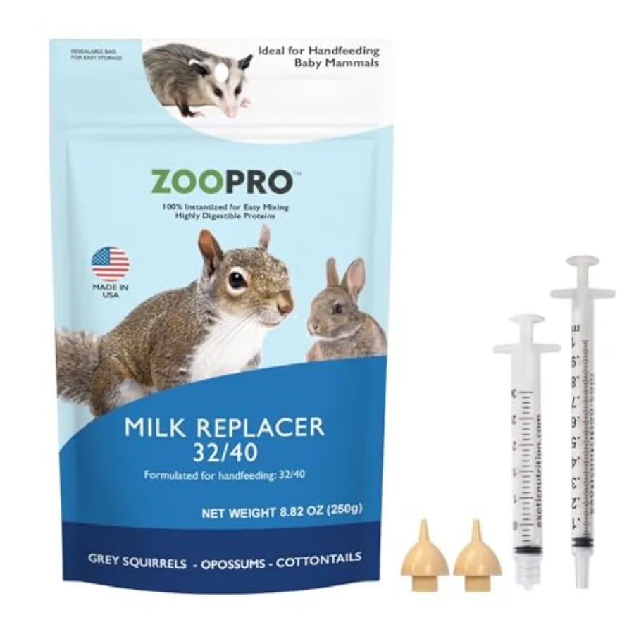 Baby Squirrel Nursing Set - Milk Replacer, Feeding Syringes
Baby Squirrel Nursing Set - Milk Replacer, Feeding Syringes
