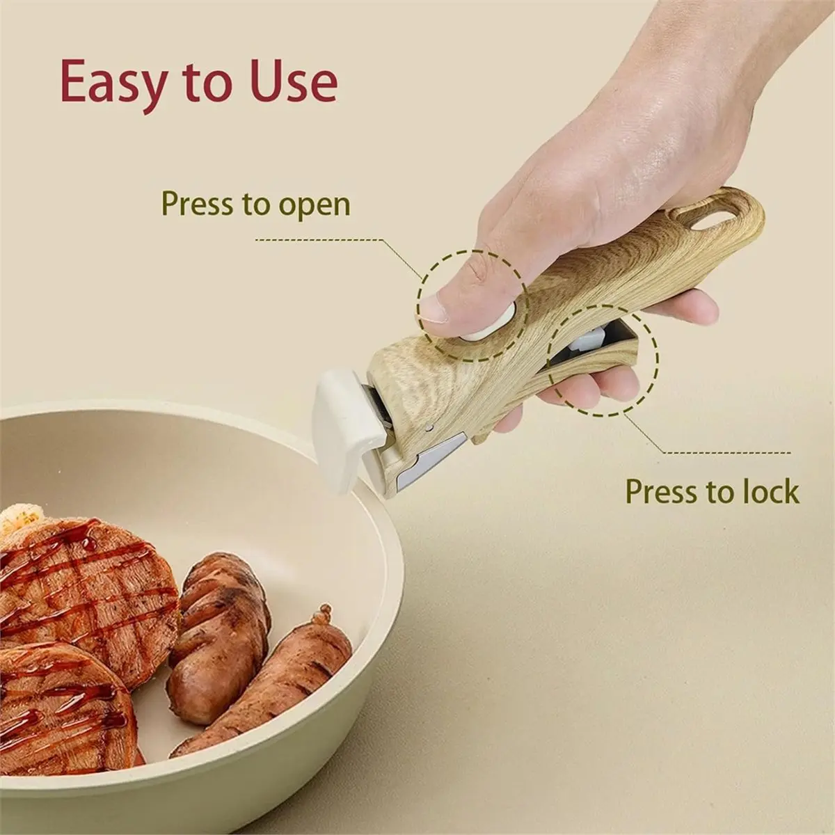 618 Mega Sale Removable Handle Wood-Like, Universal Pan Handle, Replacement Handles for Pots and Pans, Fits All Cookware
618 Mega Sale Removable Handle Wood-Like, Universal Pan Handle, Replacement Handles for Pots and Pans, Fits All Cookware