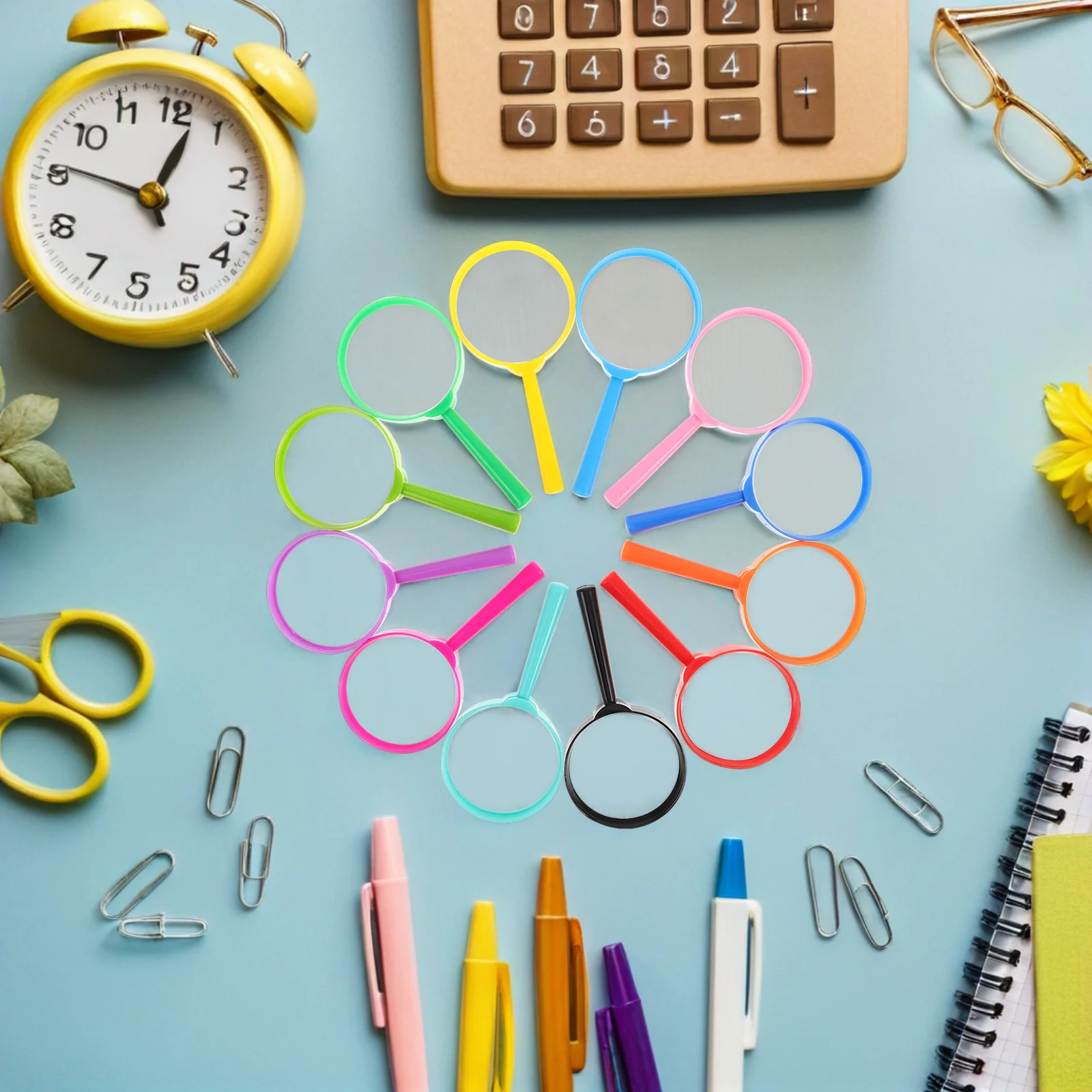 12Pcs Mini Handheld Magnifiers for Kids Educational Science Tool Portable Design Ideal for Backyard Classroom Child's Hand Lens
12Pcs Mini Handheld Magnifiers for Kids Educational Science Tool Portable Design Ideal for Backyard Classroom Child's Hand Lens