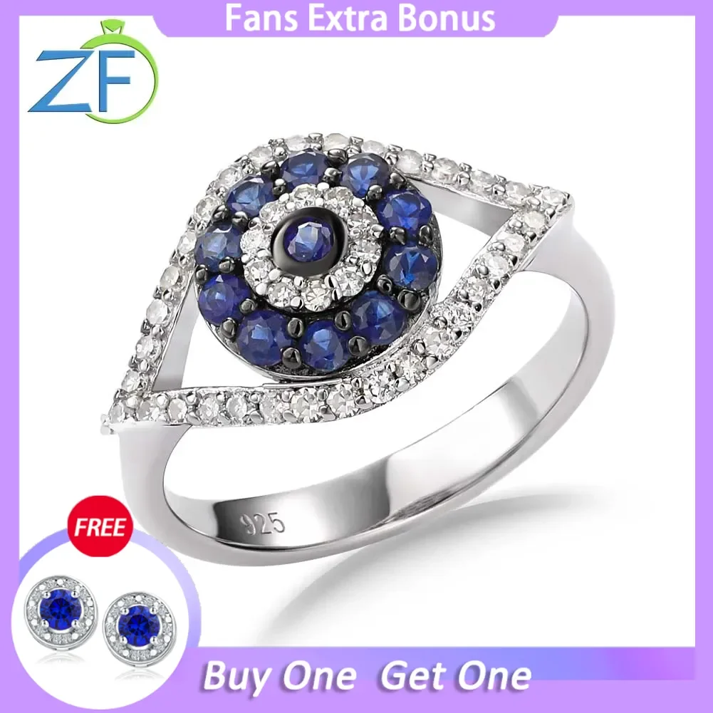 GZ ZONGFA 0.7ct Natural Sapphire Diamond Evil Eye Rings Pure 925 Sterling Silver for Women Sparking Wedding Fine Jewelry Gifts
GZ ZONGFA 0.7ct Natural Sapphire Diamond Evil Eye Rings Pure 925 Sterling Silver for Women Sparking Wedding Fine Jewelry Gifts