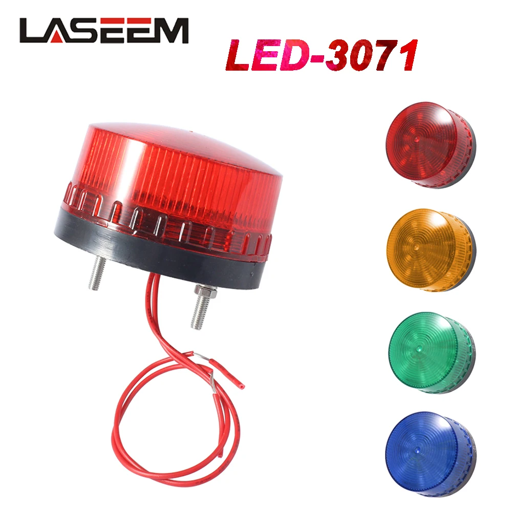 Strobe Signal Warning light LED -3071 12V 24V 220V Indicator light LED Lamp small Flashing Light Security Alarm
Strobe Signal Warning light LED -3071 12V 24V 220V Indicator light LED Lamp small Flashing Light Security Alarm