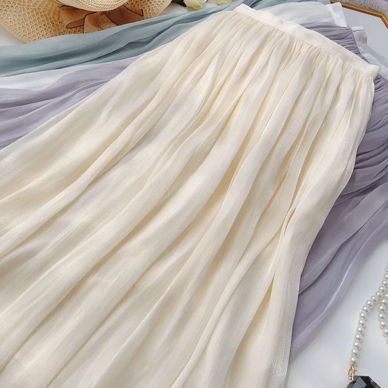 Ladies A-line Skirt White Maxi Skirt Woman Dance Dresses Clothing Sales Mesh Ruffles Design Luxury Elegant Casual Chic Solid
Ladies A-line Skirt White Maxi Skirt Woman Dance Dresses Clothing Sales Mesh Ruffles Design Luxury Elegant Casual Chic Solid