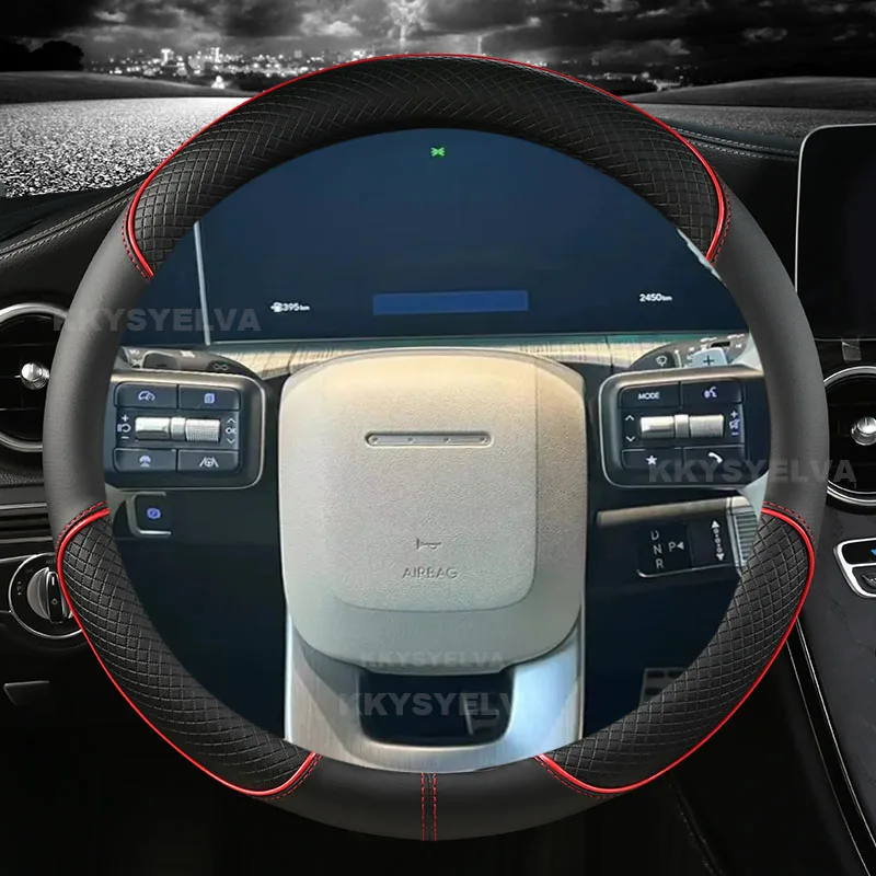 Microfiber Leather Car Steering Wheel Cover For Hyundai Santa Fe SantaFe 2023 2024 Auto Accessories
Microfiber Leather Car Steering Wheel Cover For Hyundai Santa Fe SantaFe 2023 2024 Auto Accessories