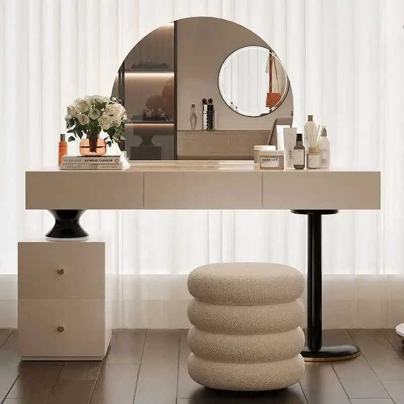 Bedroom Makeup Vanity Table White Light Mirror Desk Dressing Table Storage Cabinet Women Mesa De Maquillaje Trendy Furniture
Bedroom Makeup Vanity Table White Light Mirror Desk Dressing Table Storage Cabinet Women Mesa De Maquillaje Trendy Furniture