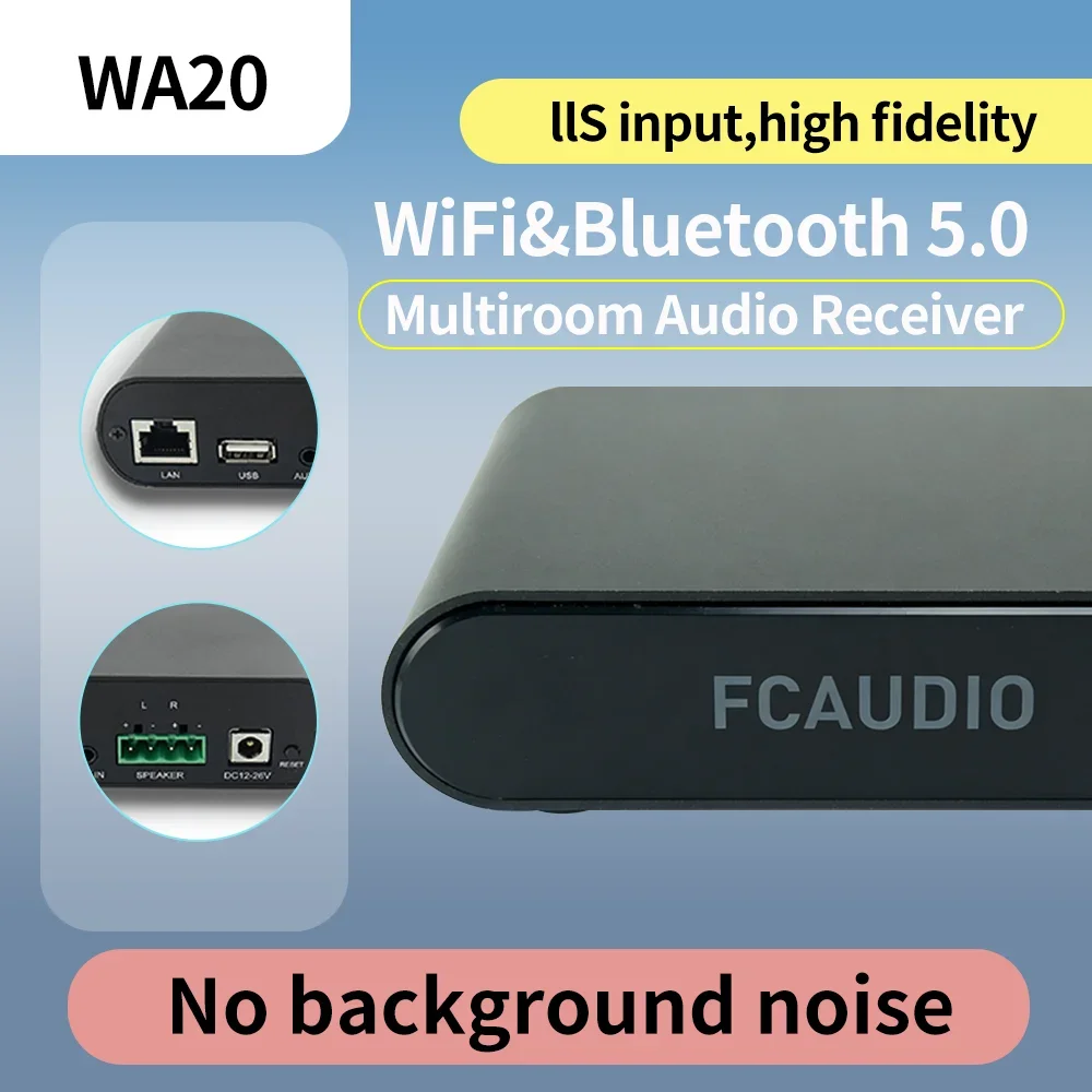 WA20 Bluetooth 5.0 Audio Amplifier 50W*2 Hi-Fi Stereo Amp STA350BW Wireless USB Player for Home Theater Speakers
WA20 Bluetooth 5.0 Audio Amplifier 50W*2 Hi-Fi Stereo Amp STA350BW Wireless USB Player for Home Theater Speakers