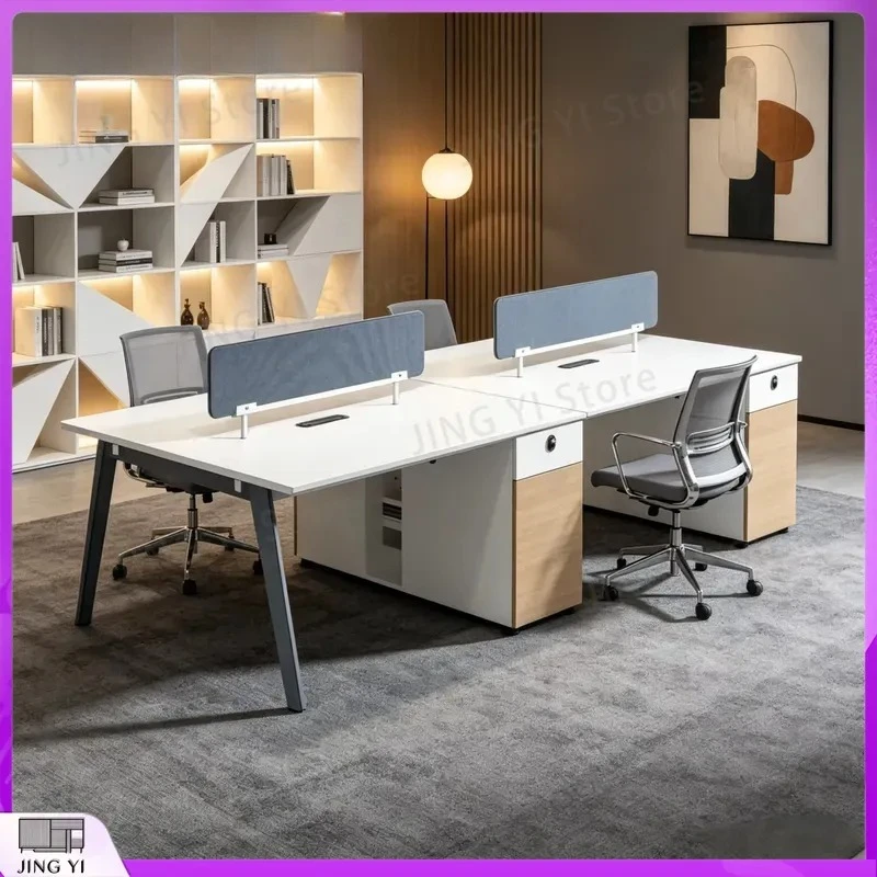 Wooden Desk Partition Workstation Adjustable Four-Legged Office Desk for 4 People Modular Workbench Lab Bench Scientific
Wooden Desk Partition Workstation Adjustable Four-Legged Office Desk for 4 People Modular Workbench Lab Bench Scientific