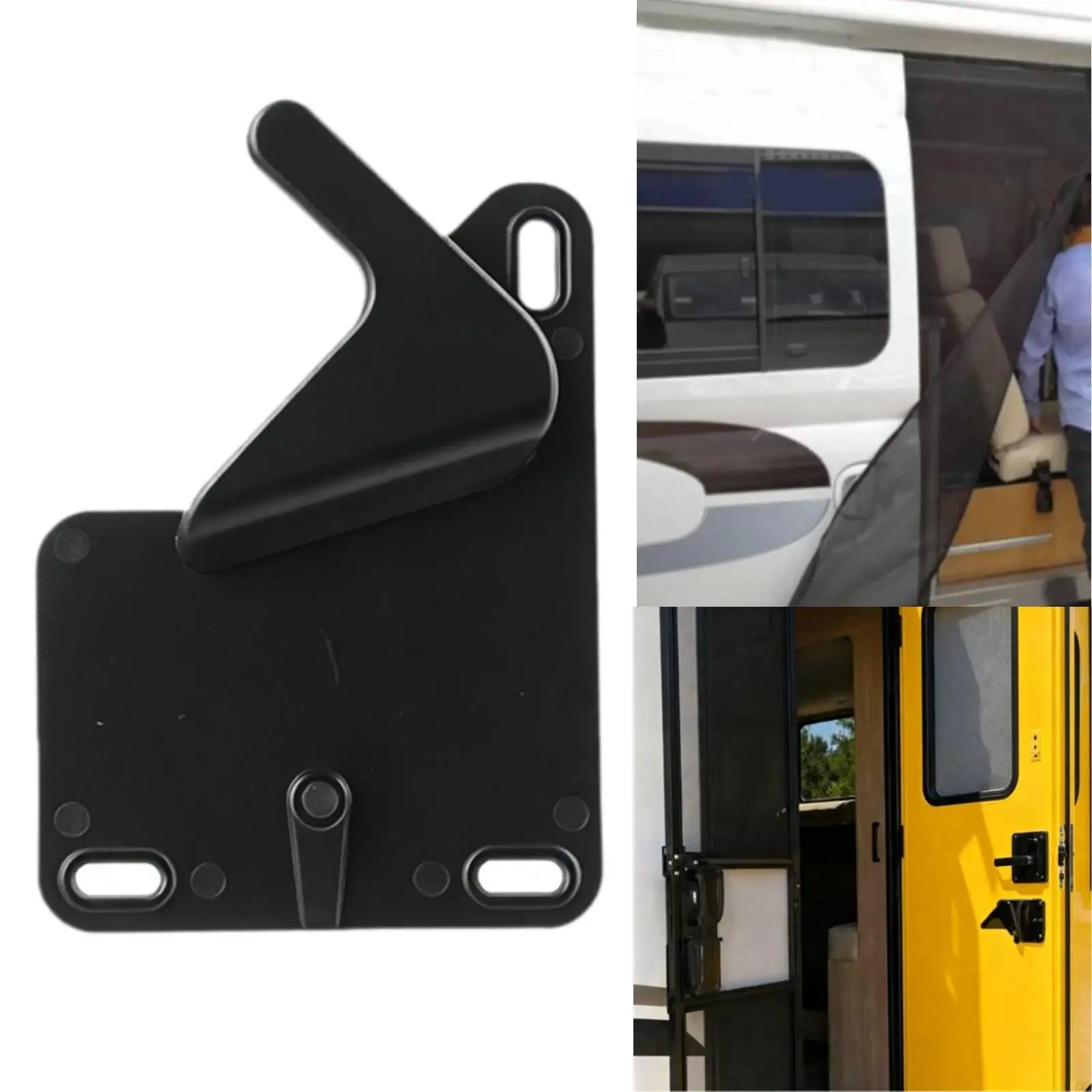 Durable Plastic RV Screen Door Latch Lever Black Handle for Travel Trailer Motor Home Accessory
Durable Plastic RV Screen Door Latch Lever Black Handle for Travel Trailer Motor Home Accessory