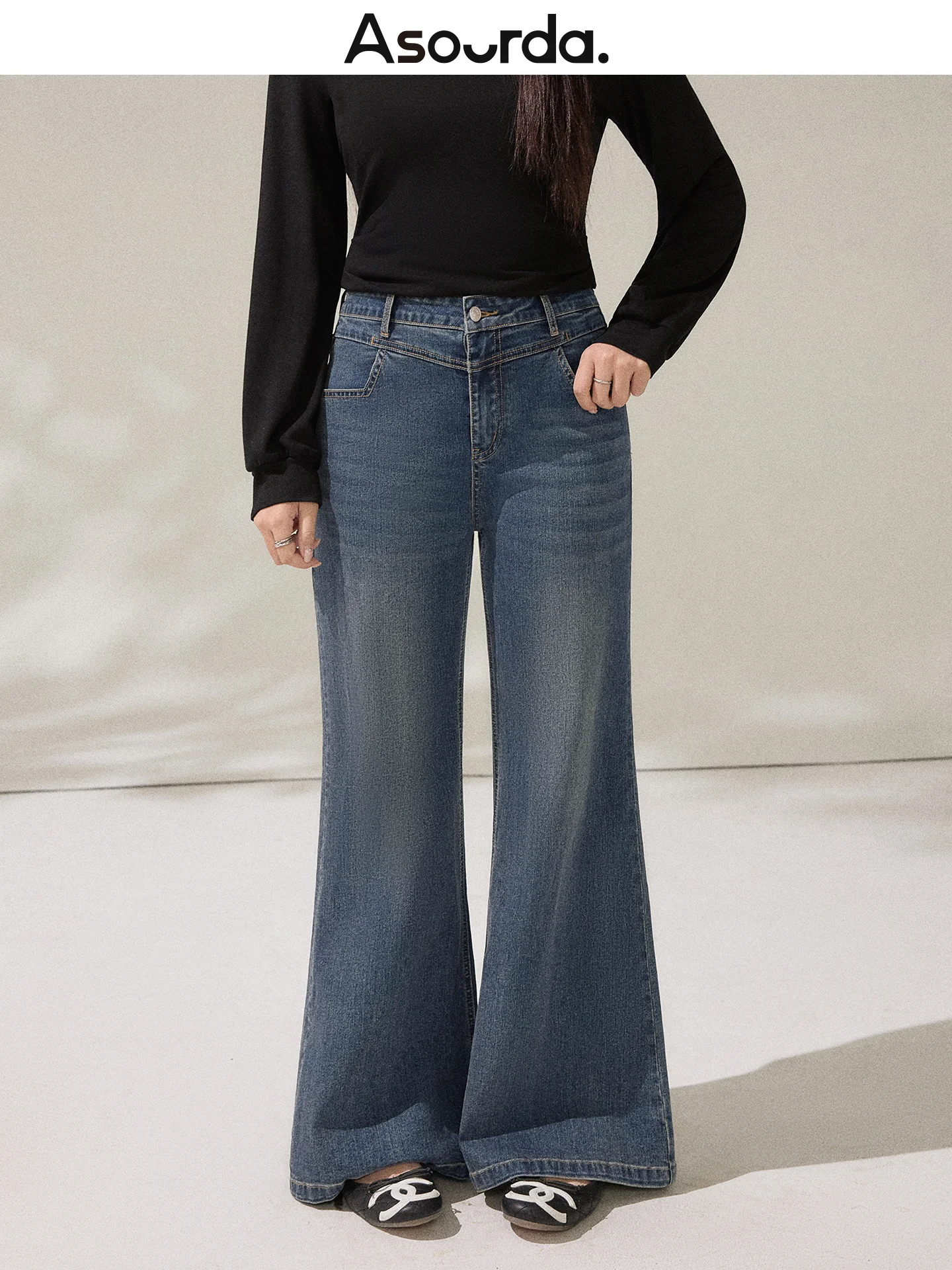 Blue Jeans Women's Loose Flared High Waist Slimming Casual Cotton Stretch Denim Blue Jeans Casual High Waist Flared Jeans
Blue Jeans Women's Loose Flared High Waist Slimming Casual Cotton Stretch Denim Blue Jeans Casual High Waist Flared Jeans