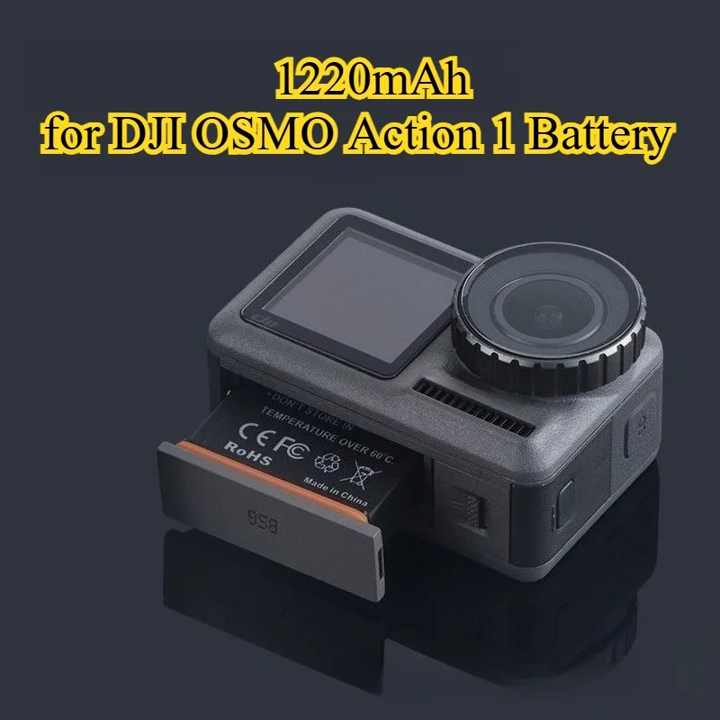 1220mAh Replacement Battery for DJI OSMO Action 1 Compatible with Osmo Action Camera External Power Supply
1220mAh Replacement Battery for DJI OSMO Action 1 Compatible with Osmo Action Camera External Power Supply