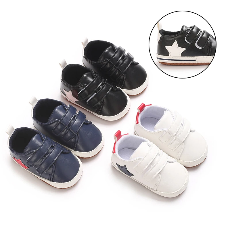 Baby Casual Shoes PU Leather Toddler Boys Barefoot Shoe Boy Girl Soft Sole Crib Shoes Outdoor Star Tennis Fashion Kids Sneakers
Baby Casual Shoes PU Leather Toddler Boys Barefoot Shoe Boy Girl Soft Sole Crib Shoes Outdoor Star Tennis Fashion Kids Sneakers