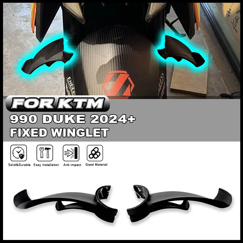 For KTM 990 DUKE 2024+ Motorcycle Accessories Spoiler Wing Air Deflector Duke 990 Shock Absorption Fixed Winglet GP Wings
For KTM 990 DUKE 2024+ Motorcycle Accessories Spoiler Wing Air Deflector Duke 990 Shock Absorption Fixed Winglet GP Wings