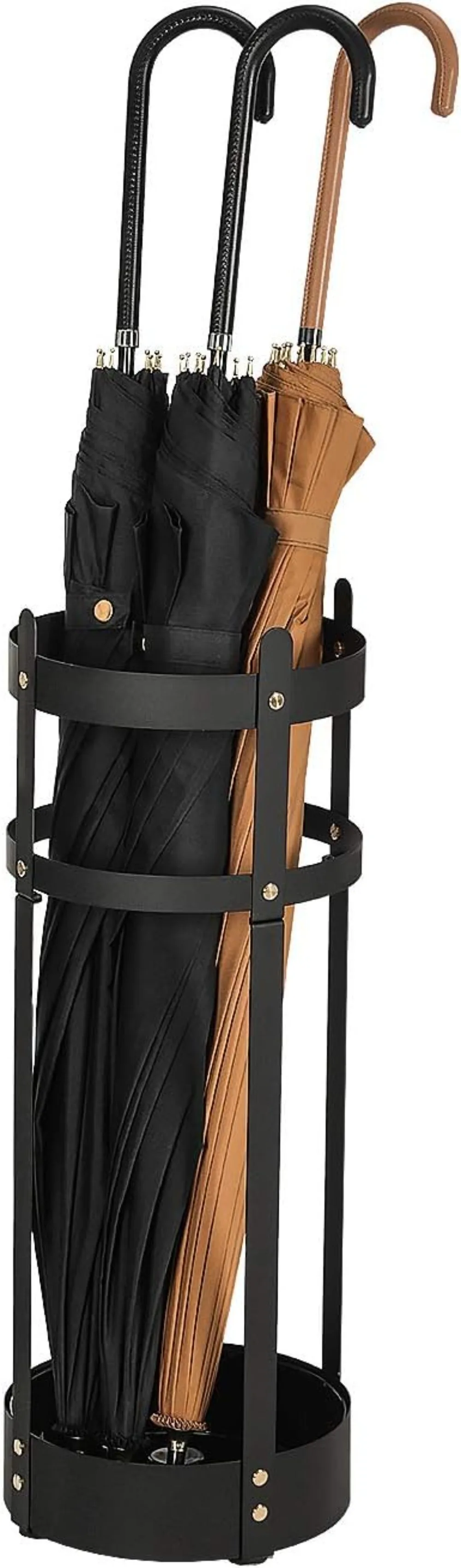 Подставка для зонтов, стальная круглая стойка для зонтов, 7,7 x 7,7 x 21,7 дюйма, со съемным поддоном для капель, для прихожей
Подставка для зонтов, стальная круглая стойка для зонтов, 7,7 x 7,7 x 21,7 дюйма, со съемным поддоном для капель, для прихожей