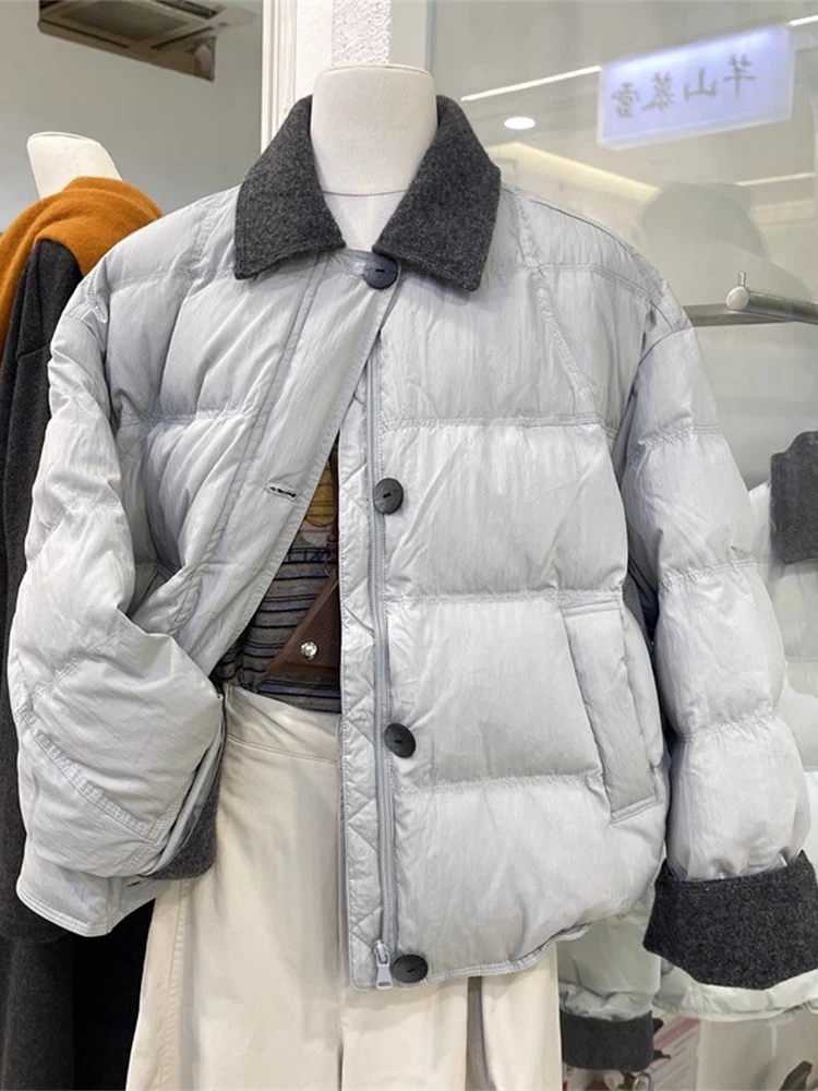 Unique Design down Cotton Jaet Women's Sle Thi Warm ort Coat for Small Figures Winter Faion Korean Loose Fit
Unique Design down Cotton Jaet Women's Sle Thi Warm ort Coat for Small Figures Winter Faion Korean Loose Fit